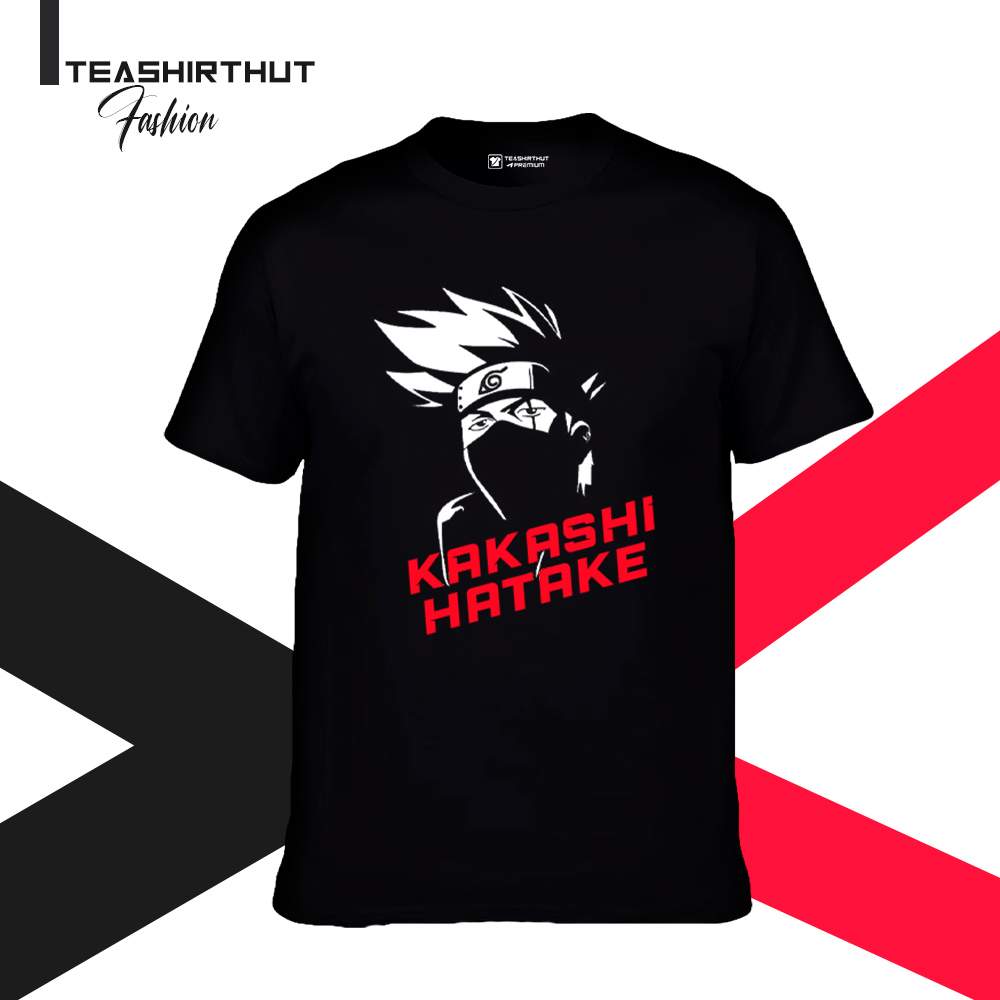 Kakashi Hatake Naruto Anime Black T Shirt Best Anime Tshirt In Bd
