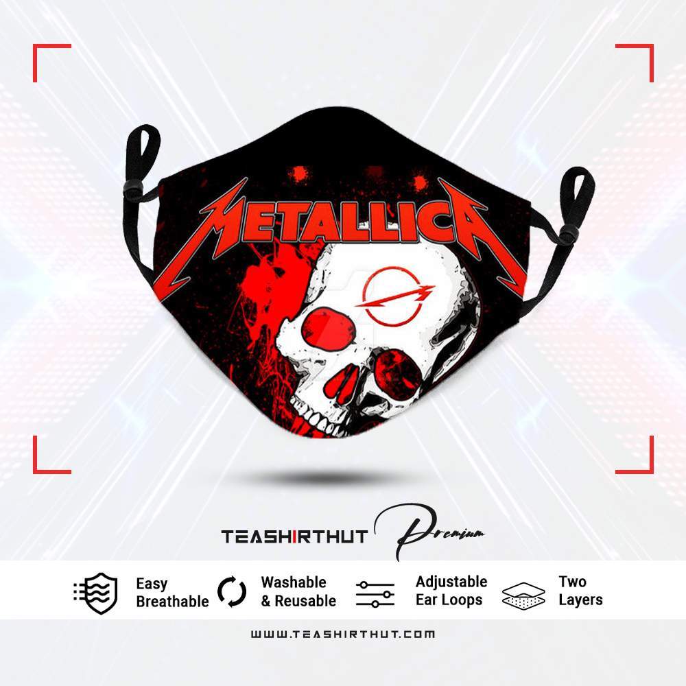 Metallica Exclusive Heavy Metal Band Design Edition Fashion Face Mask Teashirthut