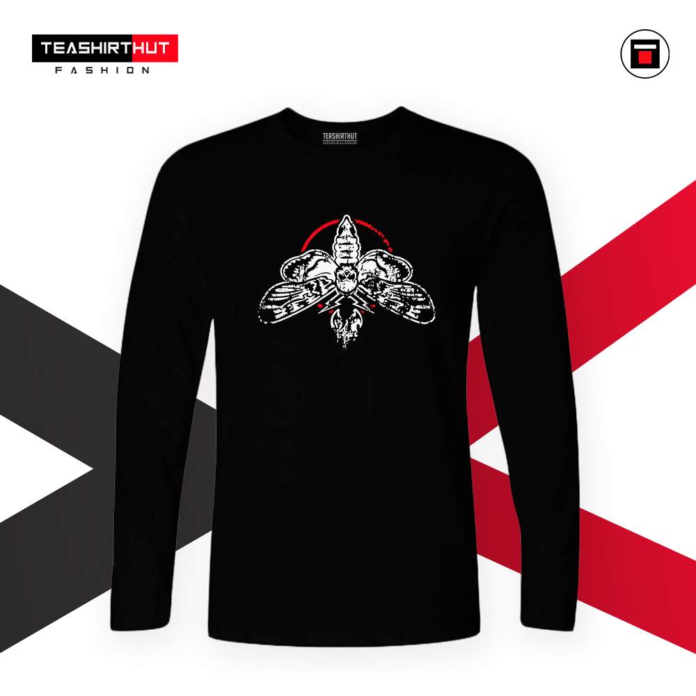 Bray Wyatt Moth Exclusive WWE Black Cotton Full Sleeve T-shirt - Teashirthut