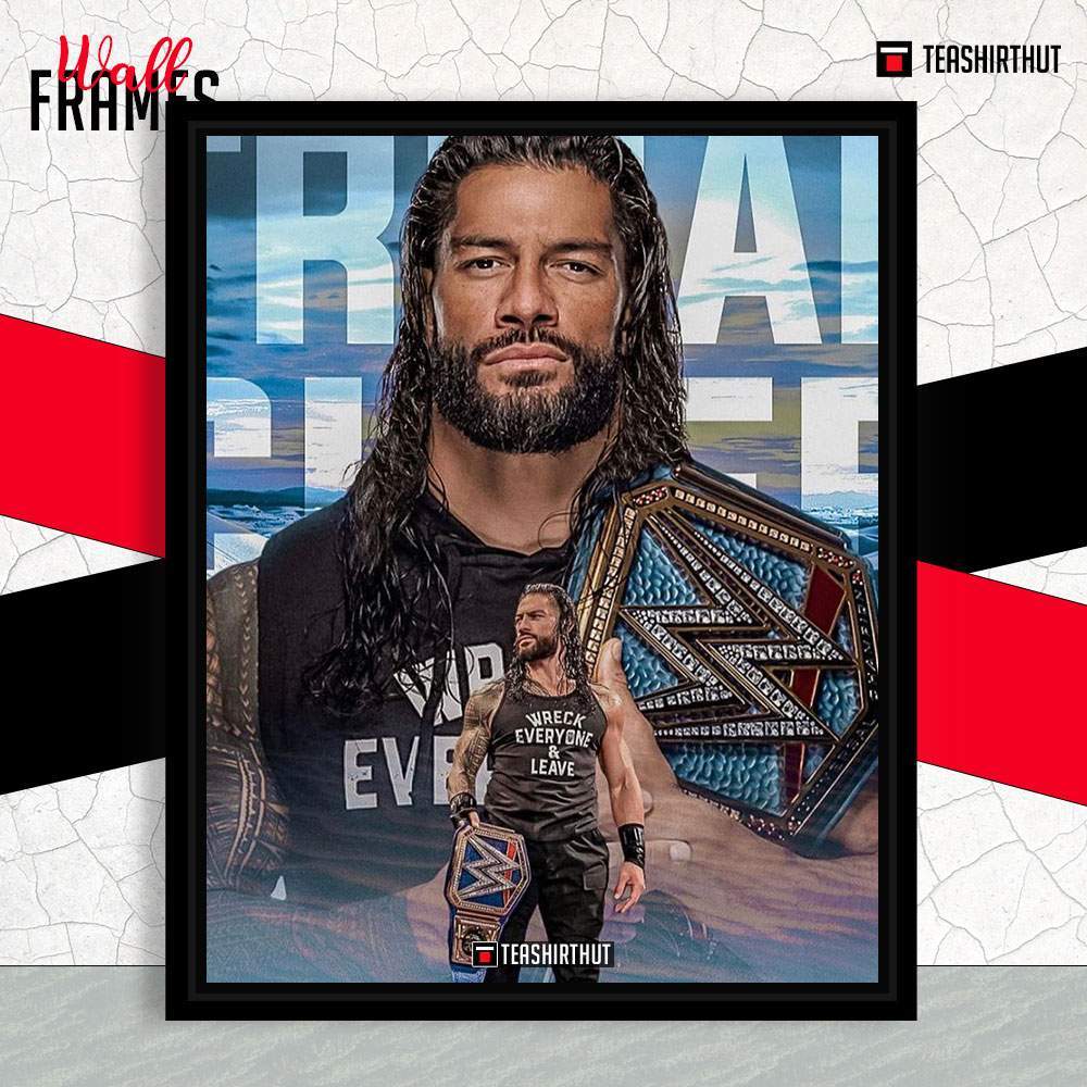 Roman Reigns Tribal Chief Exclusive WWE Design Wall Hanging Photo Frame ...